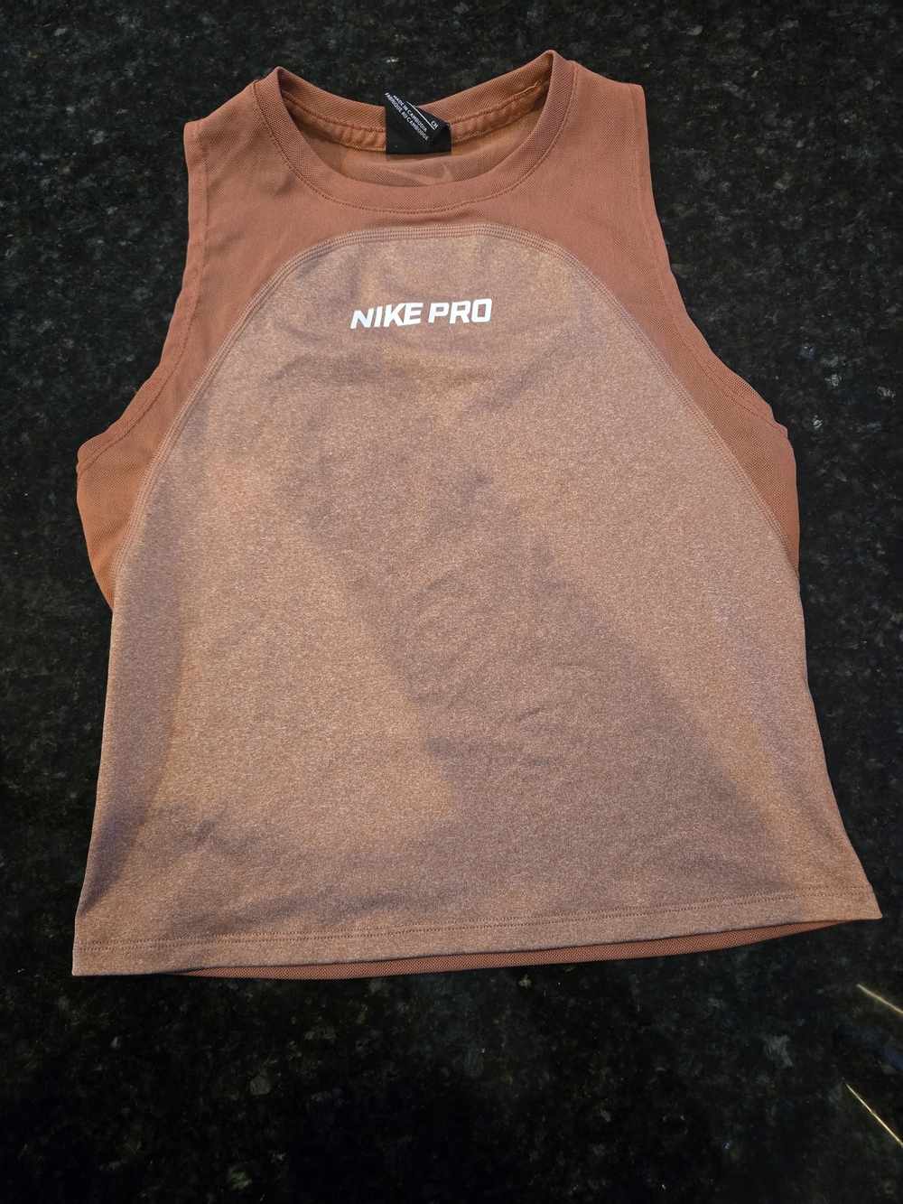 Nike Women's Brick Rust Athletic Cropped Tank